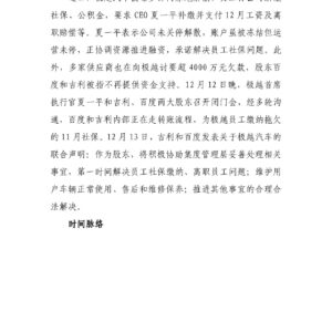 极越“闪崩”总部被员工包围,企业困境不能压缩员工权益