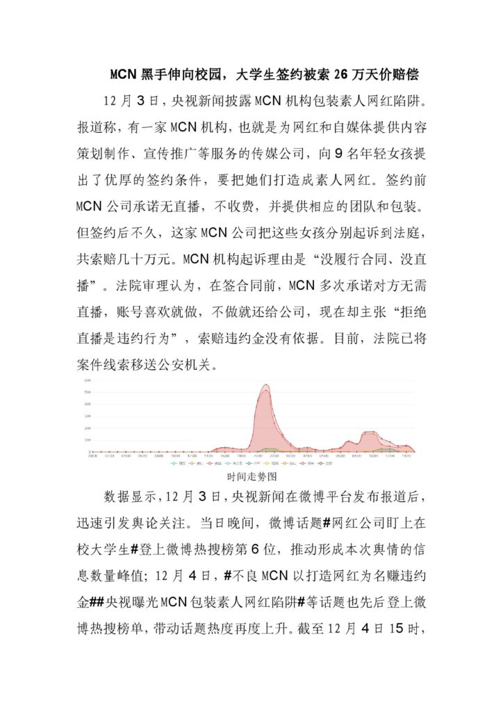 MCN黑手伸向校园，大学生签约被索26万天价赔偿