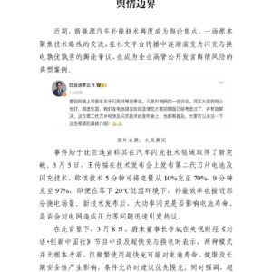 从闪充与换电争议,看车企高管公开发言的舆情边界