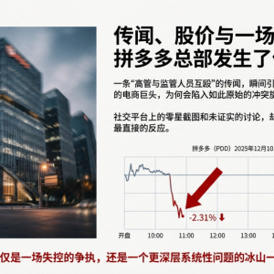 传闻、股价与一场冲突:拼多多总部发生了什么?